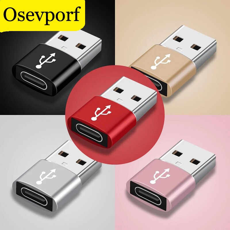 D'OTG USB Type C Adaptateur USB 3.0 À type-c 3.1 Convertisseur de données USB c OTG Adaptateurs De Données De Charge USB Transfert Rapide 2 en 1 USBC Cabo