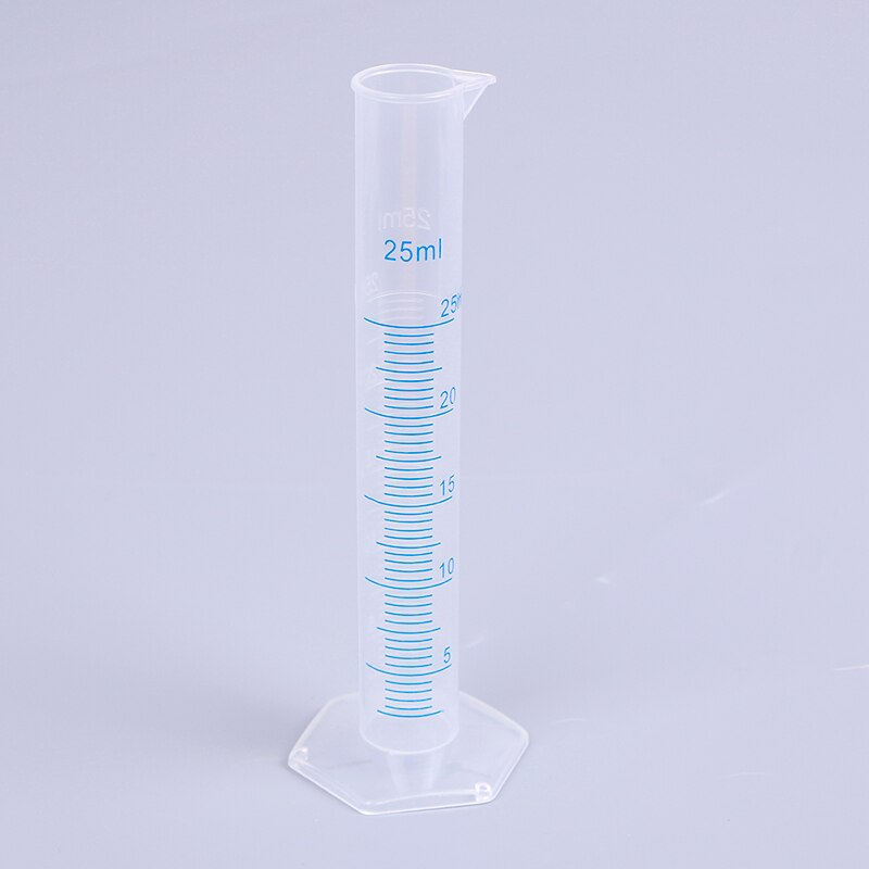 1Pcs 25ml PP Material Measuring Cylinder Blue Scale Acid And Alkali Resistant Measuring Cylinder Plastic Measuring Tube