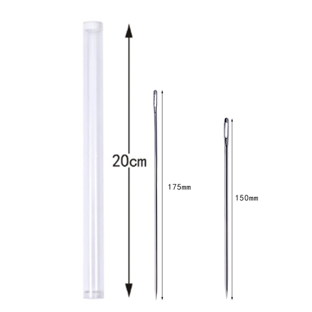 20PCS Extended Knitting Doll Hand Needles Large Size Large-eye Long Needles for Doll Making Handwork Sewing