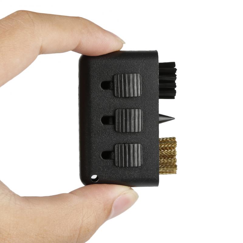 3 In1 Pocket Carry Golf Club Brush Draagbare Golf Putter Wedge Bal Groove Cleaner Kit Schoonmaken Tool Golfclubs Borstel