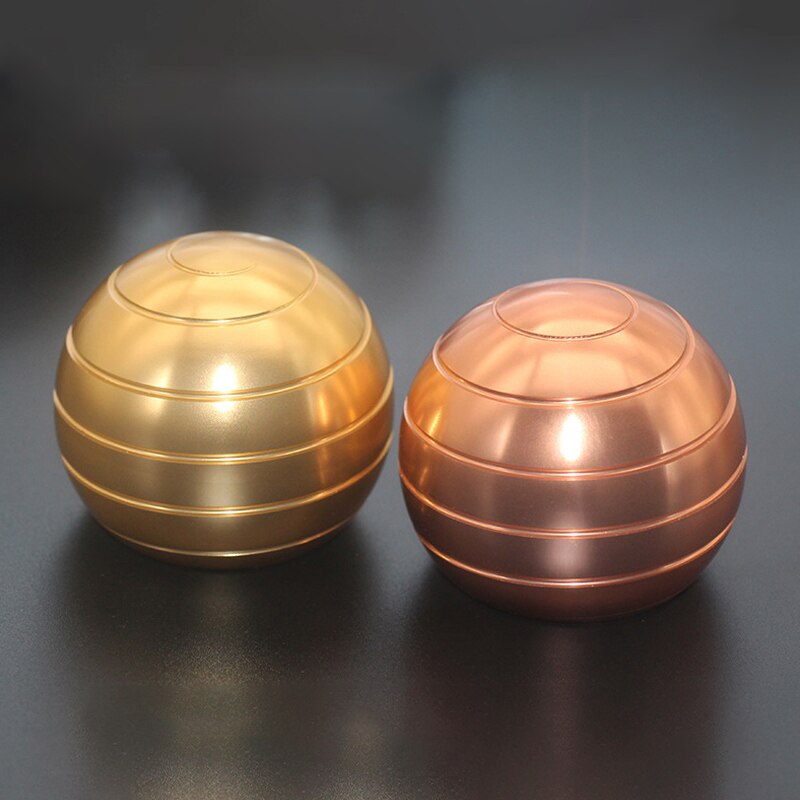 Ball Type Fingertip Gyro Metal Alloy Adult Office Desk Toy Decompression Anxiety Stress Relief Fidget Spinner Sensory Toys