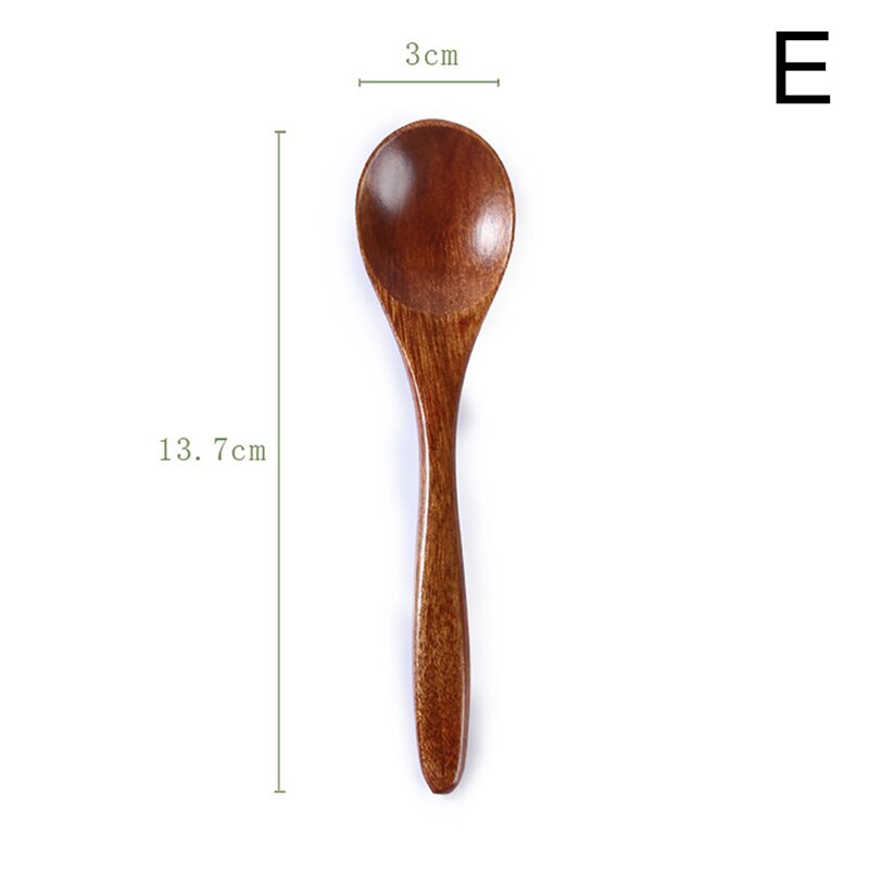 Wooden Spoon Bamboo Kitchen Cooking Utensil Tool Soup Teaspoon Catering For Kicthen Wooden Spoon: E