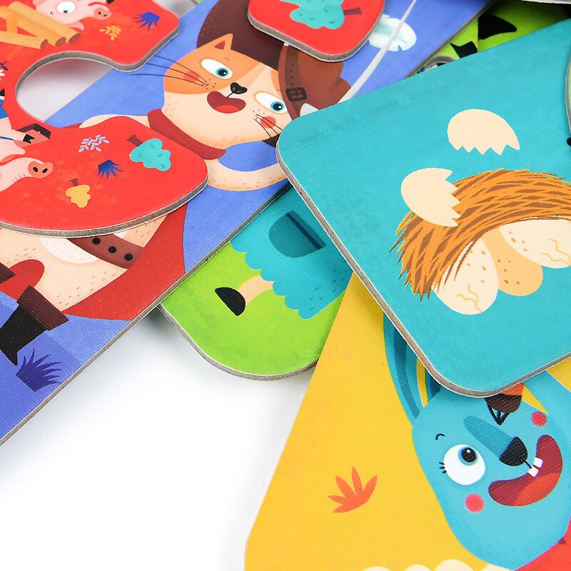 MiDeer Baby Puzzle Spiele Bildung Kleinkind 2 Jahre + 15Stck Anzahl Kreative Intelligenz Märchen Nizza Verpackung Für freundlicher