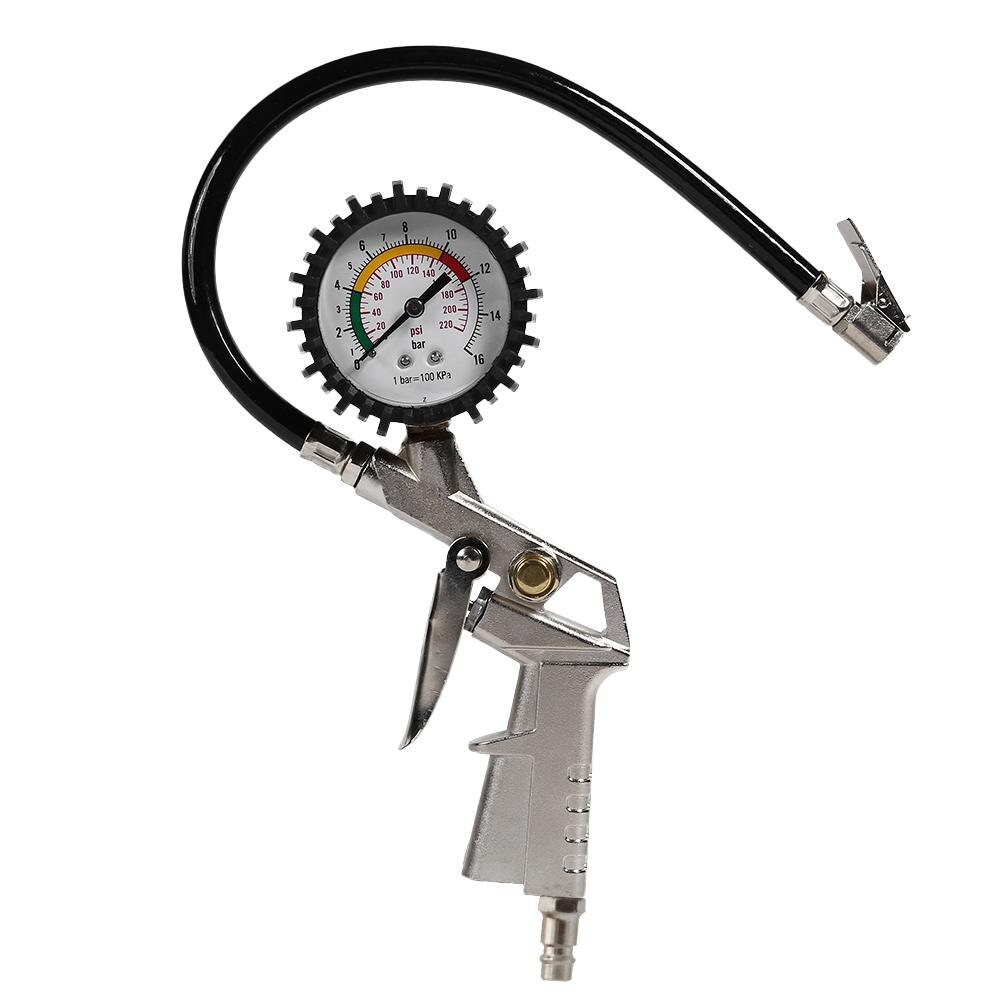 Digitale Tire Inflator Met Manometer, Slang En Chuck Clip Voor Auto Van Vrachtwagen Motorfiets Fiets: AU