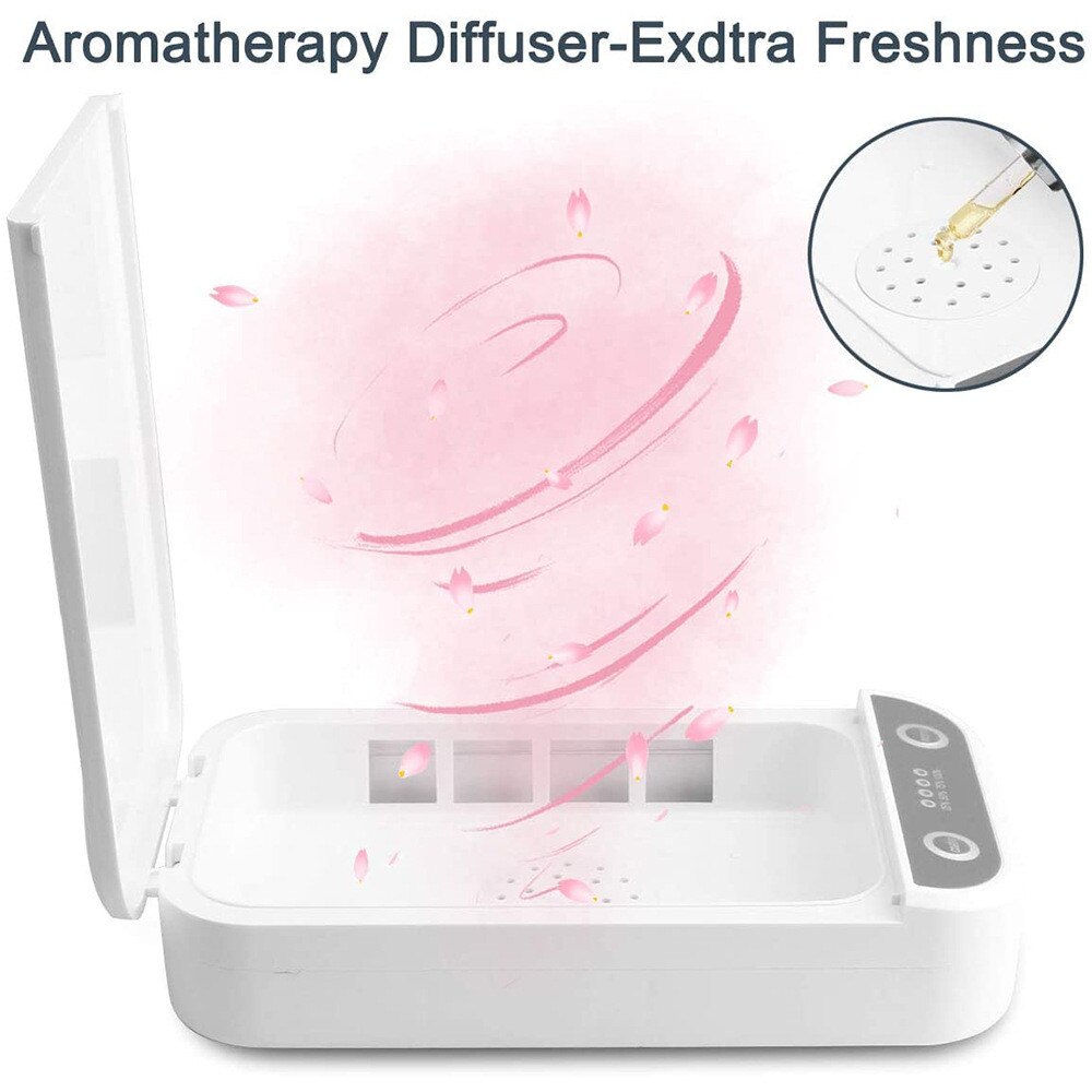 Draagbare Uv Licht Mobiele Telefoon Sterilisator Mobiele Telefoon Reinigers Uv Licht Sanitzier Doos Voor Smartphones Sieraden Horloge