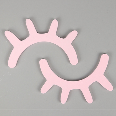 Adhesivo con de pestañas para pared DIY, 1 par, 3D de madera con bonitos ojos dormilones, decoración para la sala de estar de niños, pegatinas de pared para para niñas: Pink
