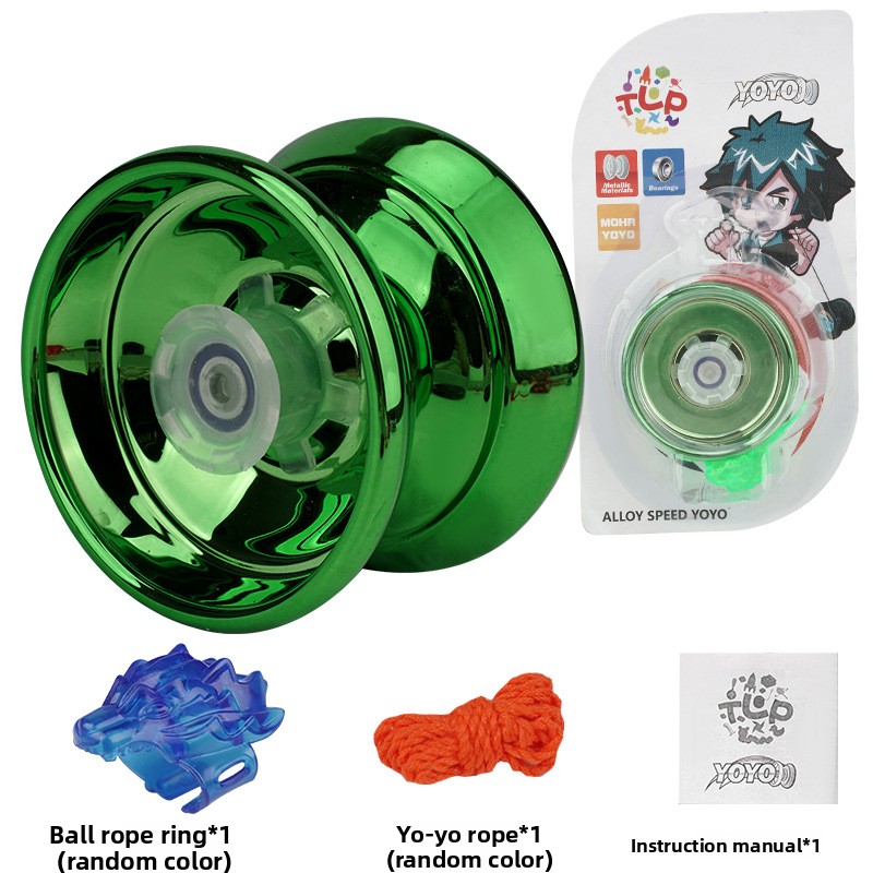 1 set di palline Yoyo professionali per giocare con le dita, dal design elegante, per principianti, idee regalo, leggere e facili da trasportare: nero