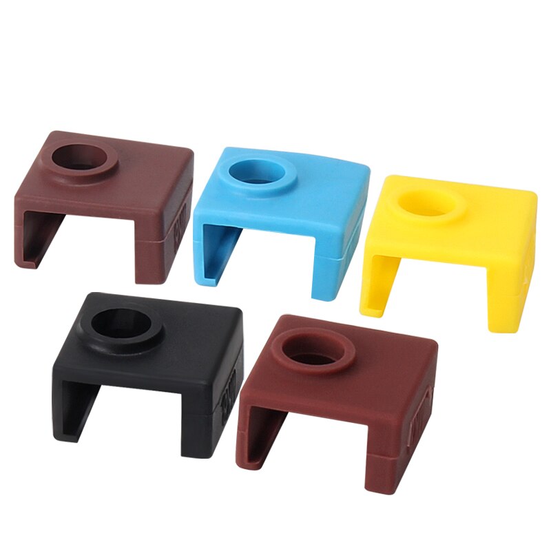MK8 podgrzewany blok silikonowe etui ochronne obudowa ogrzewanie pokrywa na bloki do drukarki 3D Makerbot wytłaczarka odporność na wysoką temperaturę