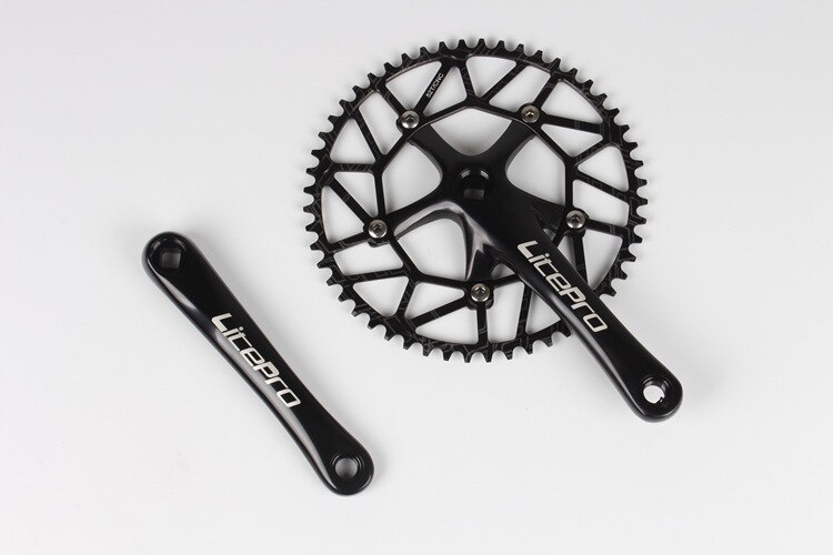 Litepro Bici Pieghevole 170 millimetri Guarnitura 130bcd Catena di Riciclaggio Della Bicicletta-anelli Manovella Set 50-58t