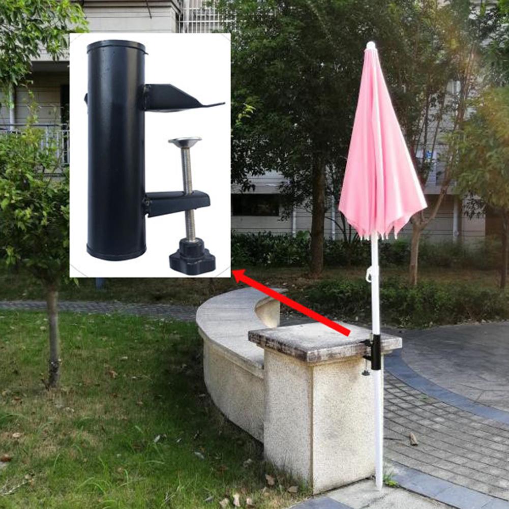 Parasol Holder for Square Balcony Railing Patio Umbrella Support Stand Bracket