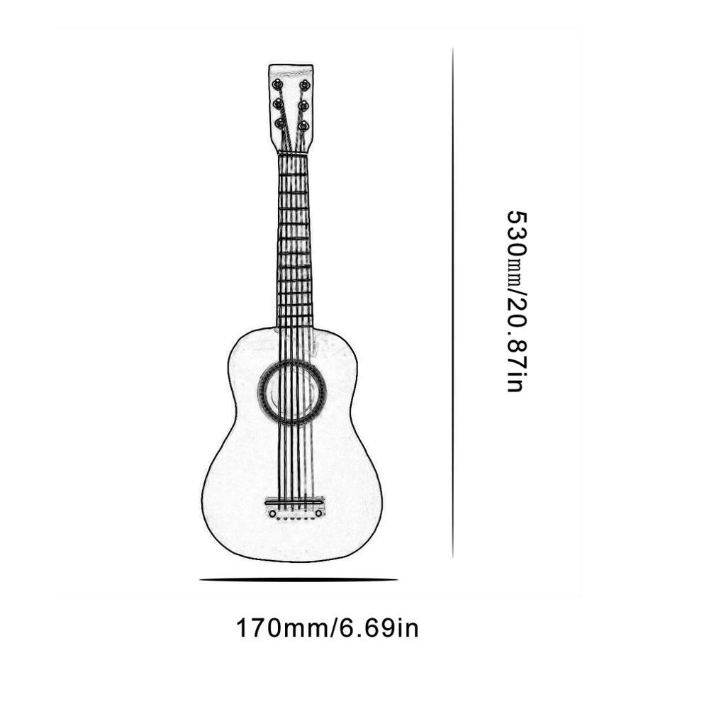 Léger 21 pouces Soprano ukulélé Uke Hawaii guitare sapélé 6 cordes bois ukulélé Instruments de musique
