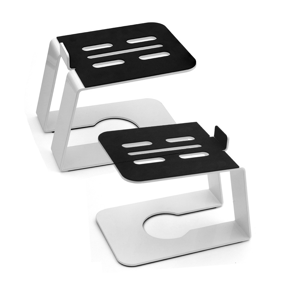 Paquete de 2 soportes de altavoz de escritorio para Edifier MR4 MR3, altavoces de ordenador de estantería, elevadores de altavoz inclinados, soportes para Britz BR-Monitor4
