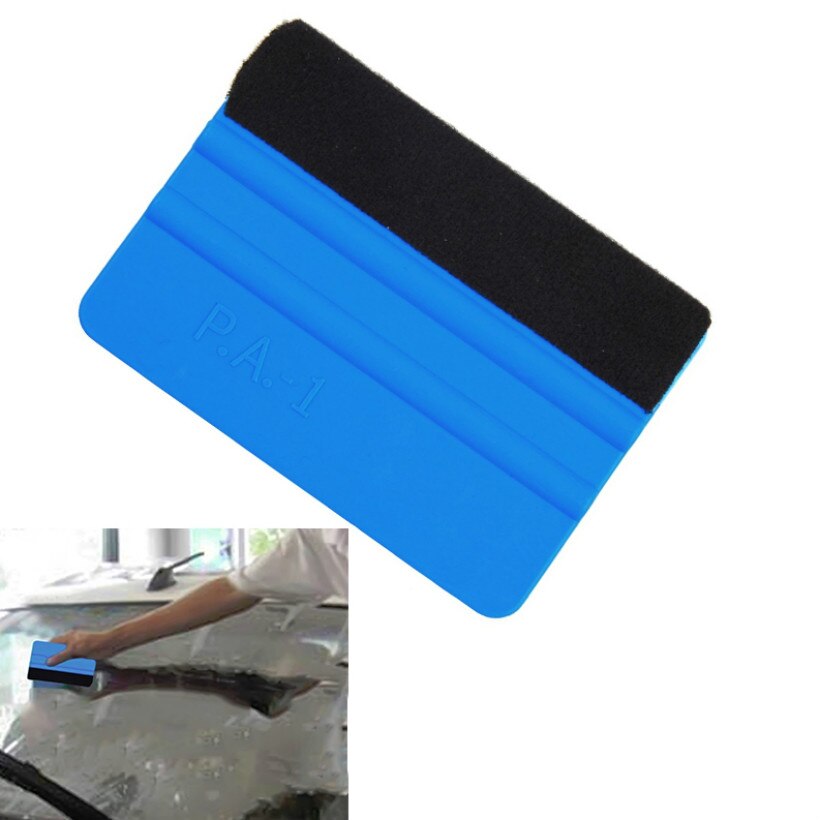 1Pcs Auto Gereedschap Schraper Wrapping Carbon Fiber Vinyl Film Blauw Rubberwisser Voor Auto Styling Auto Stickers Auto Accessoires