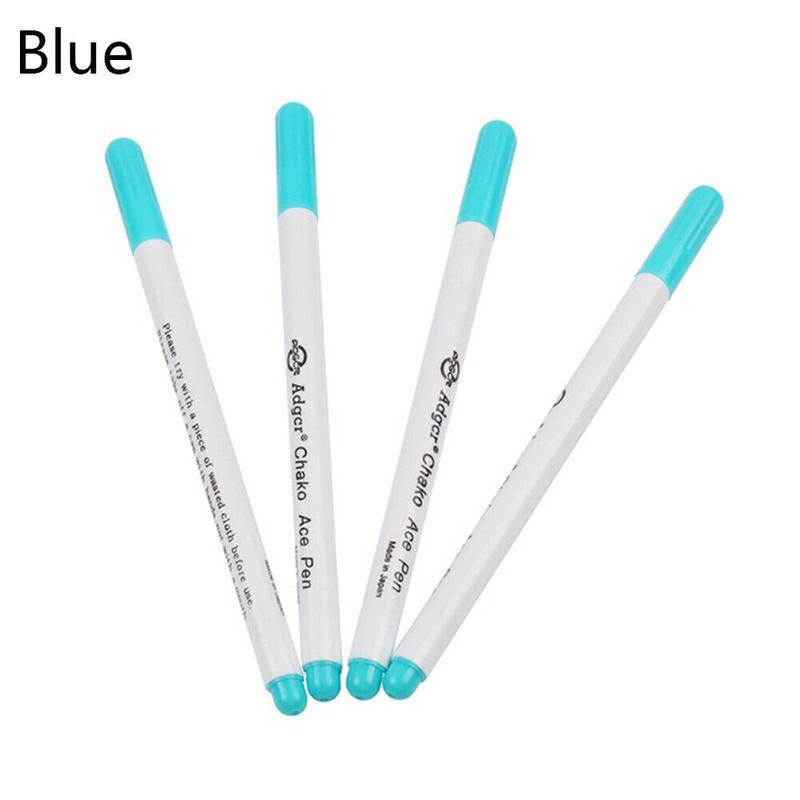 4 Packs Stitch Markers Soluble Cross Stitch Water Erasable Pens Grommet Ink Fabric Marking Pens DIY Needlework Sewing Supplies