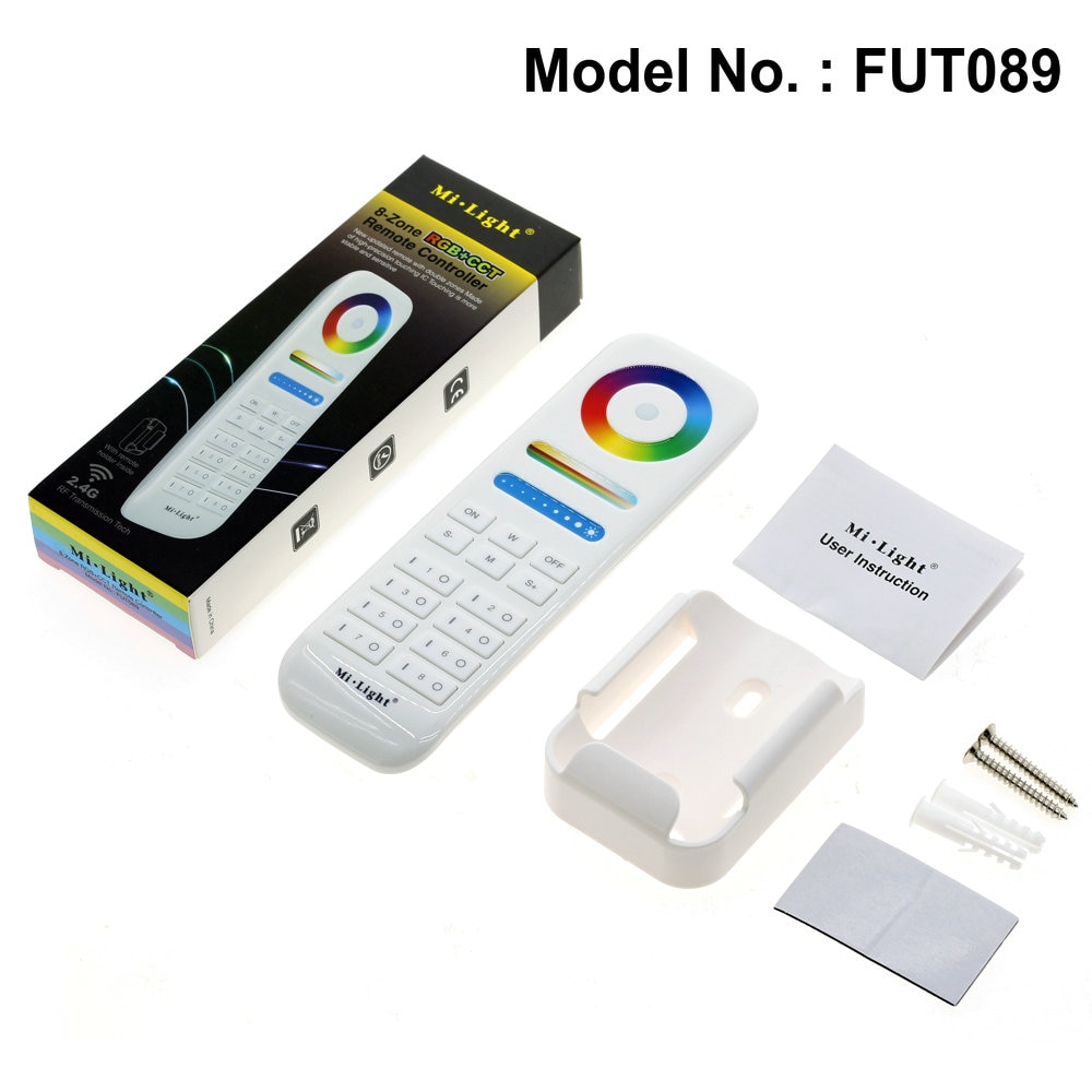 Mi Light RGB+WW+CW 5 In 1 Smart Remote Controller 8 Zone Panel Remote Controller DC12-24V Full Color for LED Strip