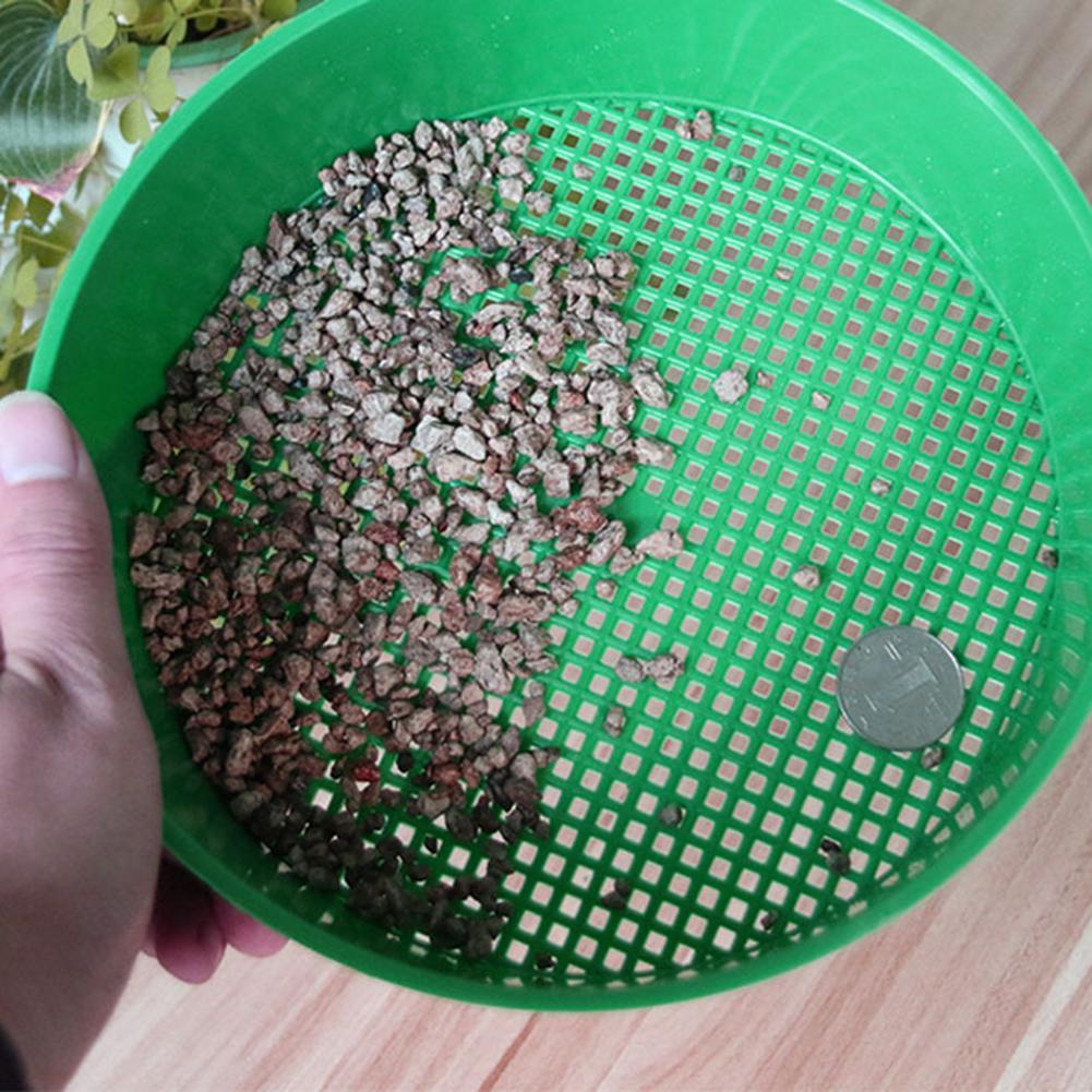 Maaperäseula puutarhanhoitotarvikkeet muoviverkko siivilä kotitalous istutus maaperä kivi suodatin maaperäseula