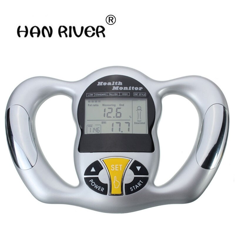 Mini Digitale LCD Draagbare Digitale Handheld Body Mass Index BMI Meter Gezondheid Vet Analyzer Monitor