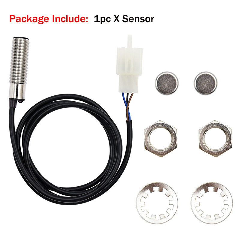 Universal Moto Rpm Toerenteller Snelheidsmeter Speed Gauge Tacho Meter Digitale Kilometerteller Instrument Sensor Set Voor Motorfiets: sensor