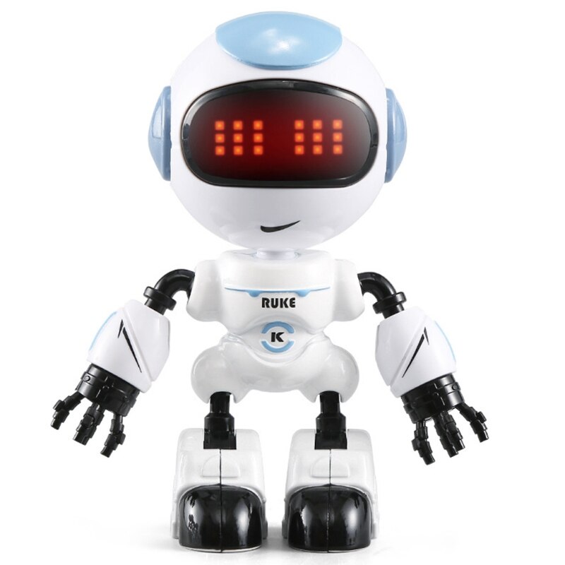 Kids Touch Control Mini Robot Led Ogen Voice Diy Lichaam Gebaar Educatief Speelgoed