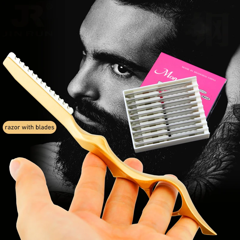 Haar Knippen Mes Dunner Dunner Scheermesje Scheren Rechte Salon Kappers Scheermes Stok Haar Snijder Roterende Kapper Kit