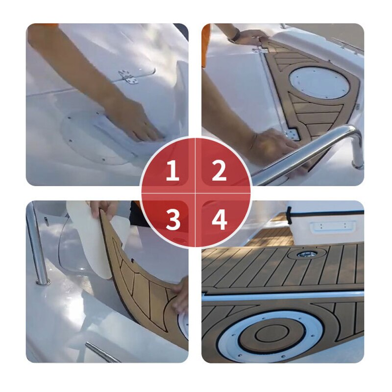 1PC Yacht Marine Floor Edge Protection Corner Fitting Yacht Boat Deck Anti-slip EVA Marine Motorboat Edge Trim