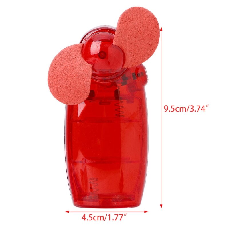 Draagbare mini-zakventilator, koele lucht, handbediende batterij-reisventilator, koeler