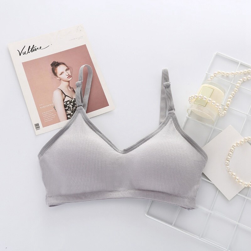 Cropped Top Sexy Intimates Solid Knitted Tube Top Ladies Strapless Wrap Chest Underwear: Gray