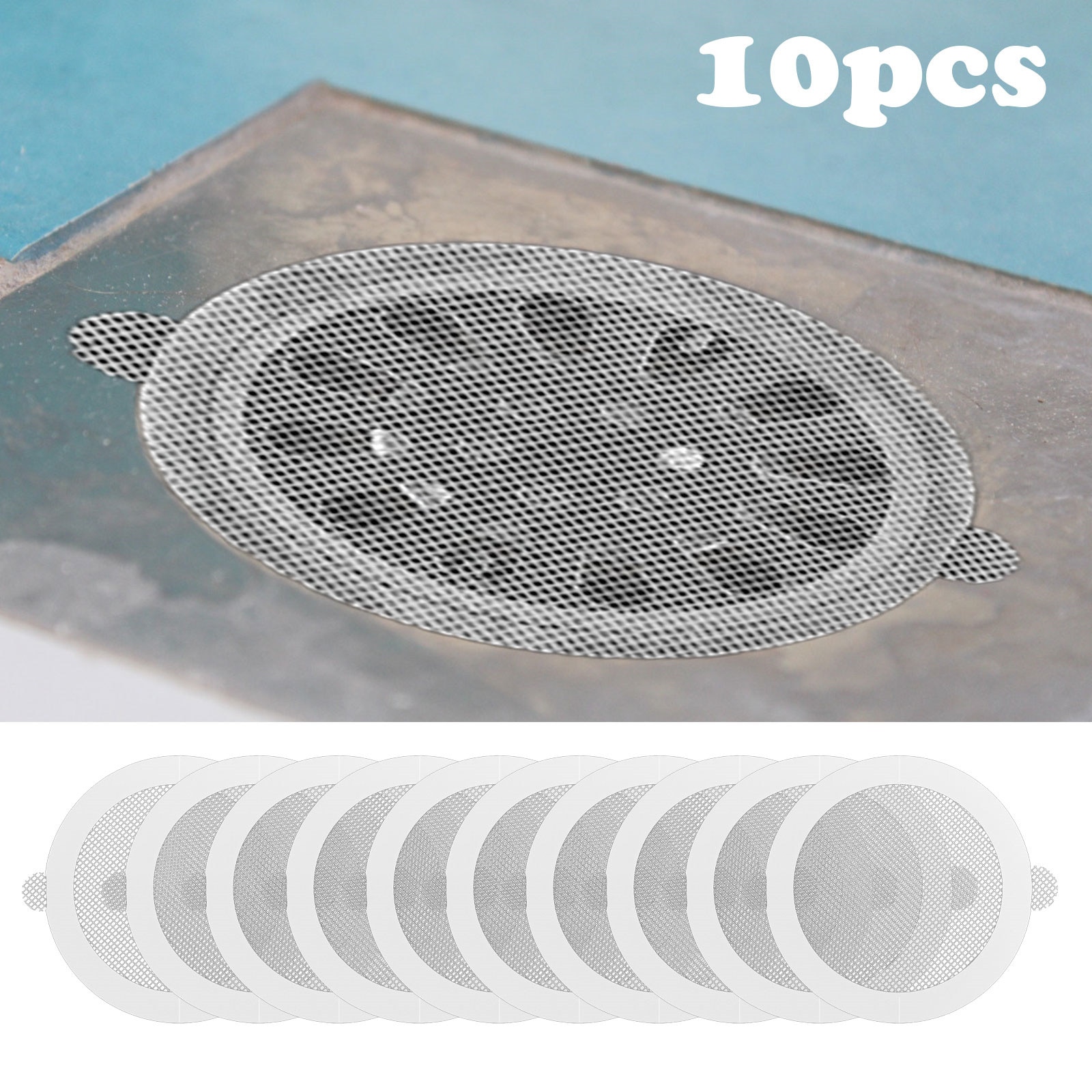 Desagües de ducha desechables redondos, pegatinas de malla para el pelo, accesorios para el baño, 10 Uds.
