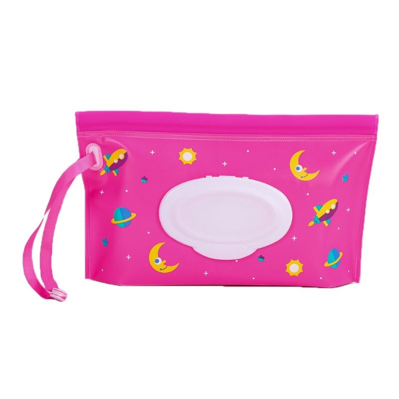 Boîte de lingettes humides pour bébé Portable contenant des lingettes: WHITE