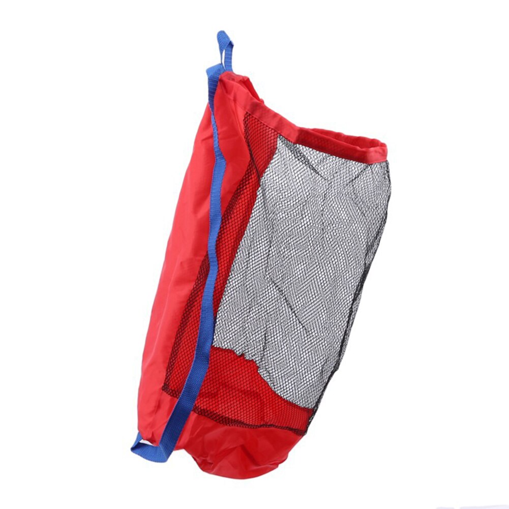 Foldable Beach Toy Bag Sand Away Beach Storage Pouch Tote Mesh Bag Travel Toy Organizer Sundries Net Drawstring Storage Backpack