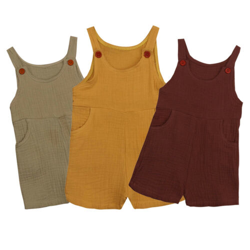 Pudcoco Kids Baby Meisjes Jongens Mouwloos Katoenen Bodysuit Jumpsuit Kleding outfits Sunsuit