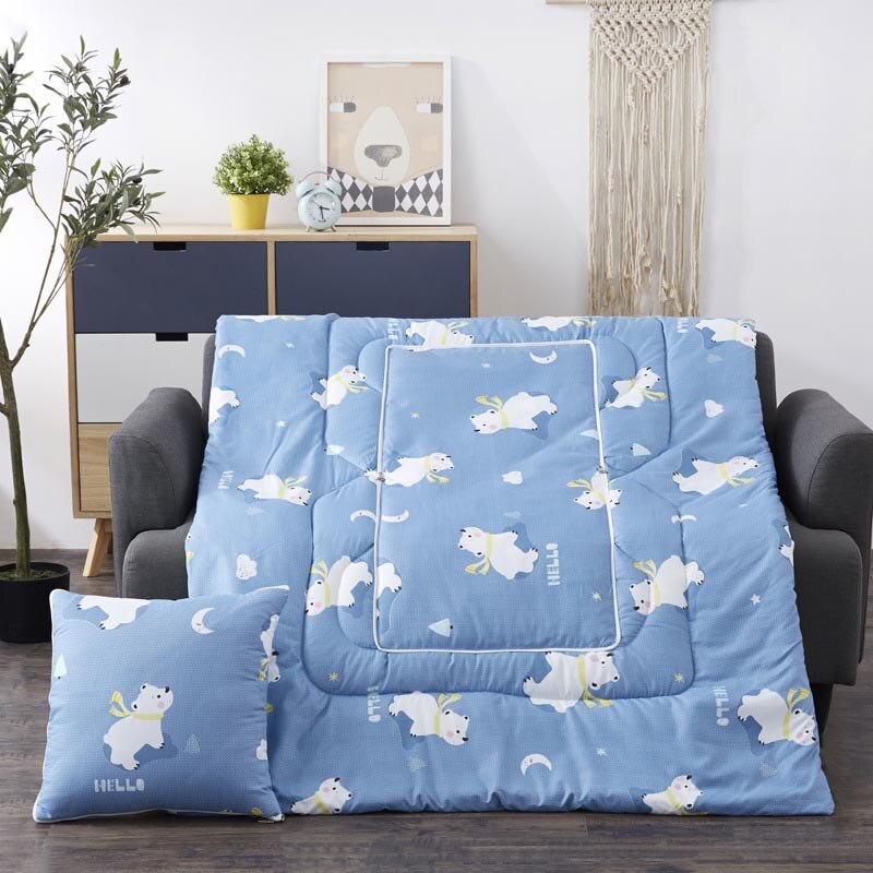 Cojín de viaje portátil 2 en 1, manta para siesta, colcha, almohada plegable cuadrada, sofá, cama, oficina, coche, decoración del hogar: 11
