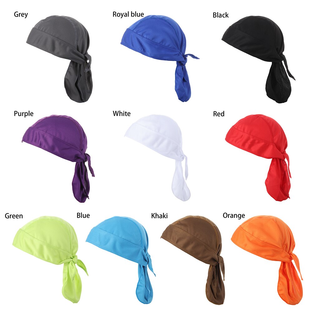 Atmungsaktive Radfahren Kappen Kühlung schnell trocken Bandana Pirat Deckel Fahrrad Kopftuch Polyester Reiten Hütte Stirnband Sport Liefert
