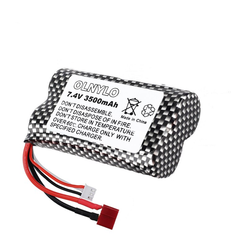 18650 7.4V 3500mAh Battery and charger for Q46 Wltoys 10428 /12428/12423 RC Car Spare Parts Accessories For Wltoys 144001 A959-B