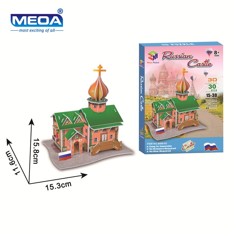 EVA Welt Dorf Miniatur Haus Gebäude 3D Puzzle Modell Bau 3D Jigsaw Puzzle Spielzeug Für Kinder X'mas