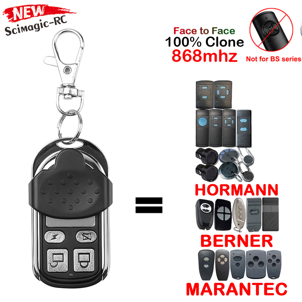 HORMANN HSM2 HSM4 HSE2 HS1 HS2 HS4 868 Garage Remote Control Marantec Digital D302 D382 Gate Opener BERNER BHS121 868MHz Command