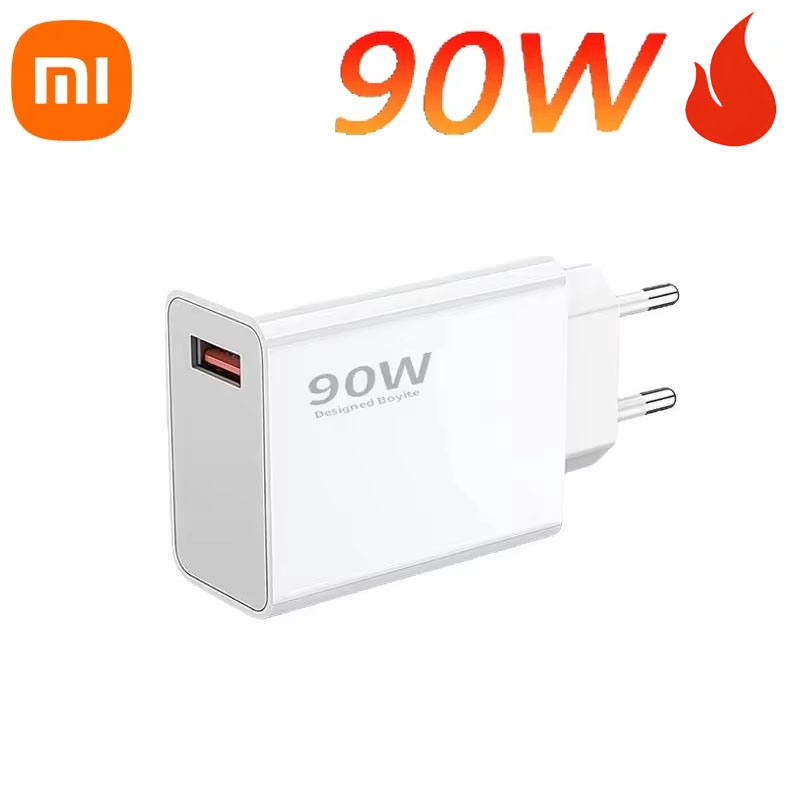 Xiaomi Originele 90W Oplader Snel Opladen Quick USB Type-C Oplaadkabel EU Charge Adapter Voor Xiaomi 15 14 Ultra Redmi Note 13: Donkergrijs