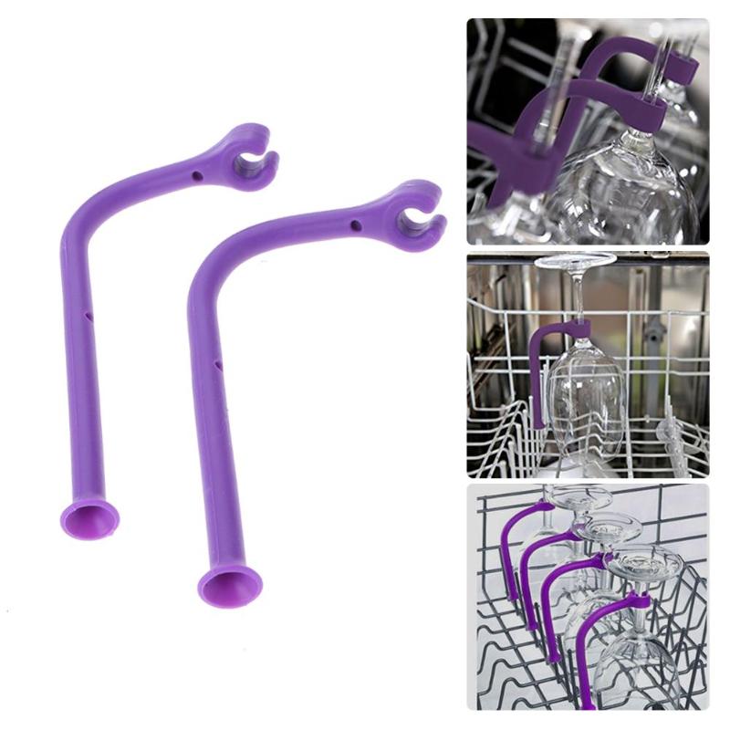 4 stks/set Flexibele Siliconen Glaswerk Saver Wijn Vaste Rack Vaatwasser Holder Rack Wijnglas Houder Bar Keuken Gereedschap