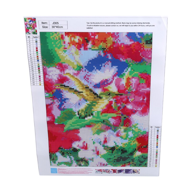 Full Hummingbird Trumpet Flower Bird Painting 5D Cross Stitch DIY Bedroom Living Room Hanging Picture