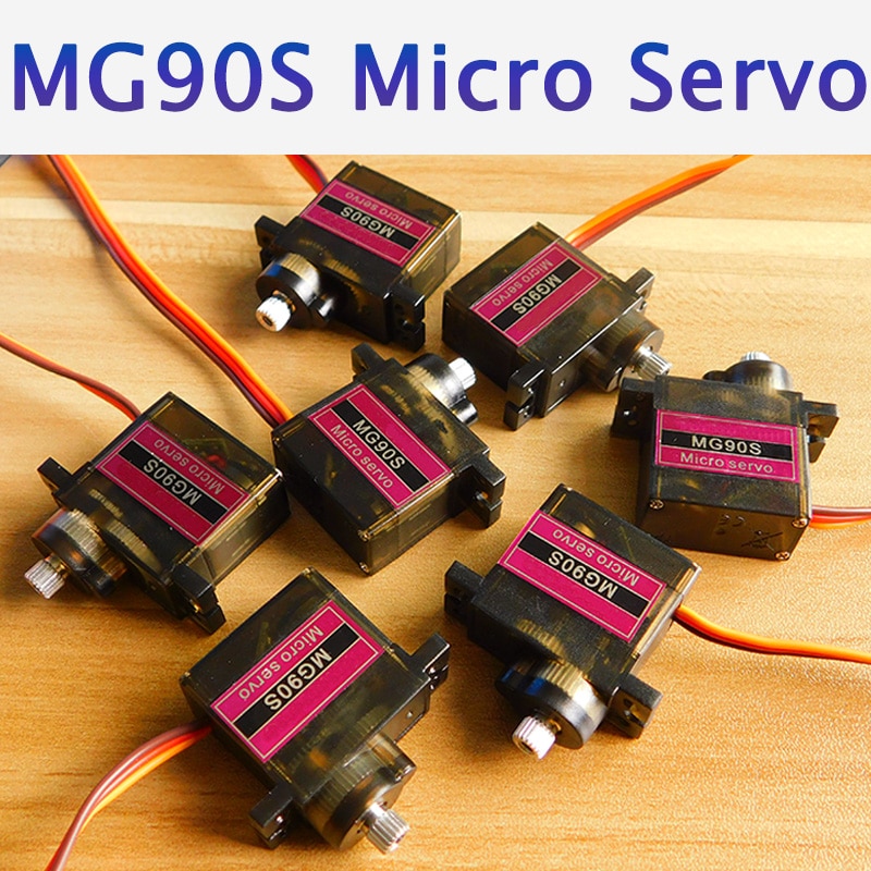 4pcs/lot TCP MG90S Metal gear Digital 9g Servo SG90 For Rc Helicopter pPlane Boat Car MG90 9G