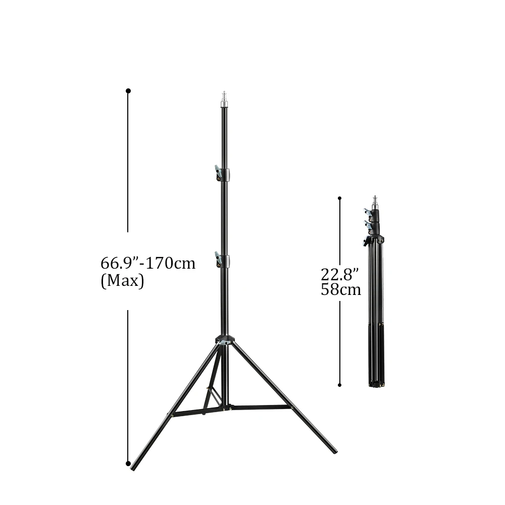 37/68/100/150/1901/4 Screw Head Photography Selfie Portable Light Tripod Stand Trepied Smartphone For Mini Photo Studio: dark blue