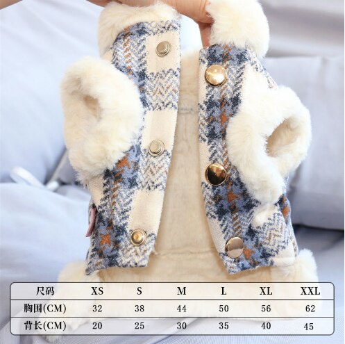 niedlich Hase Kleidung Herbst und Winter Dicke Plus Vlies Warme Kaninchen Kleidung Zwerg Kaninchen Kleine Haustier Kleidung Kleine Haustier Zubehör: 003 / L