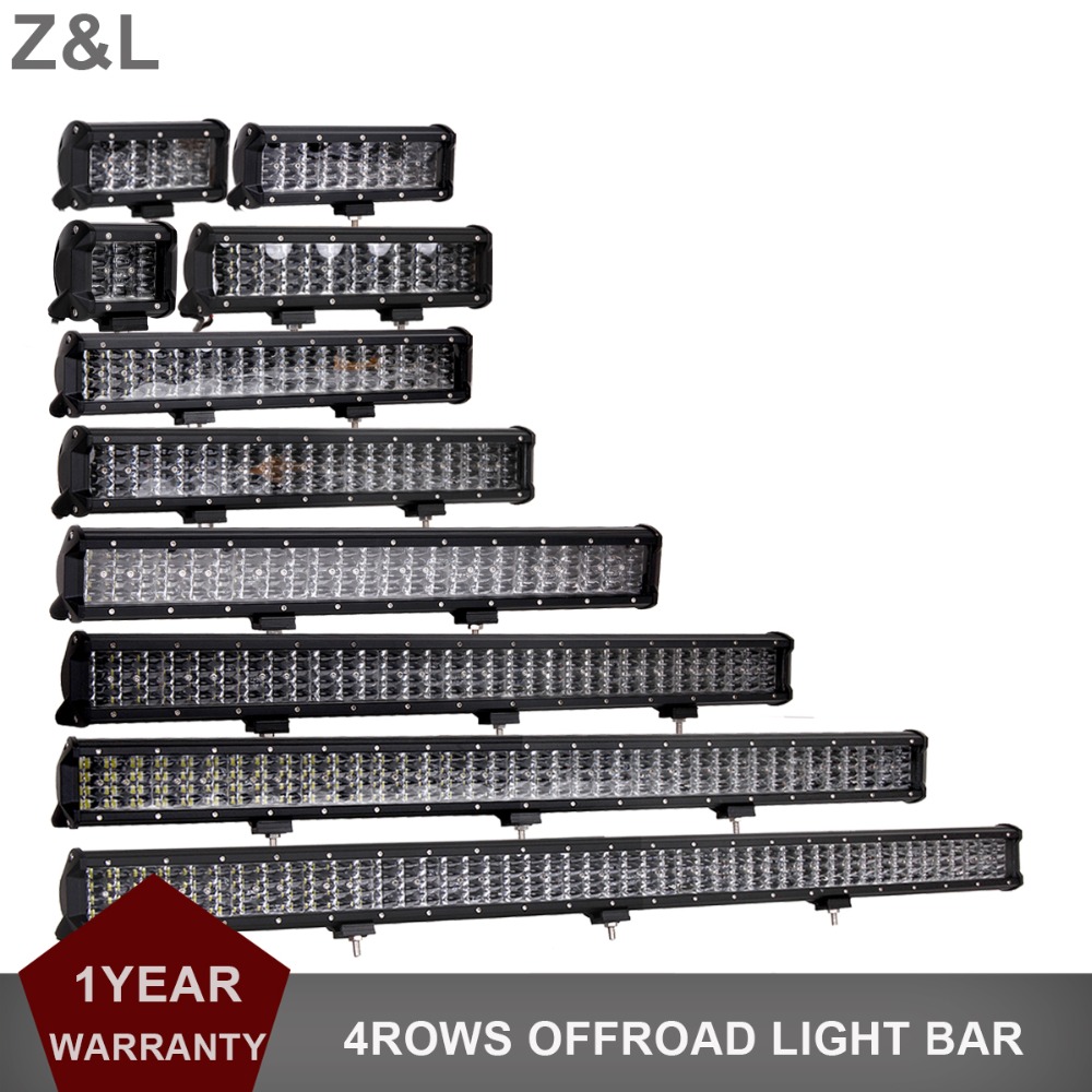 Offroad led arbetsbelysning 12v 24v combo 4-44 tums bil lastbil suv 4wd 4 x 4 atv släp pickup ytterligare extra körlampa