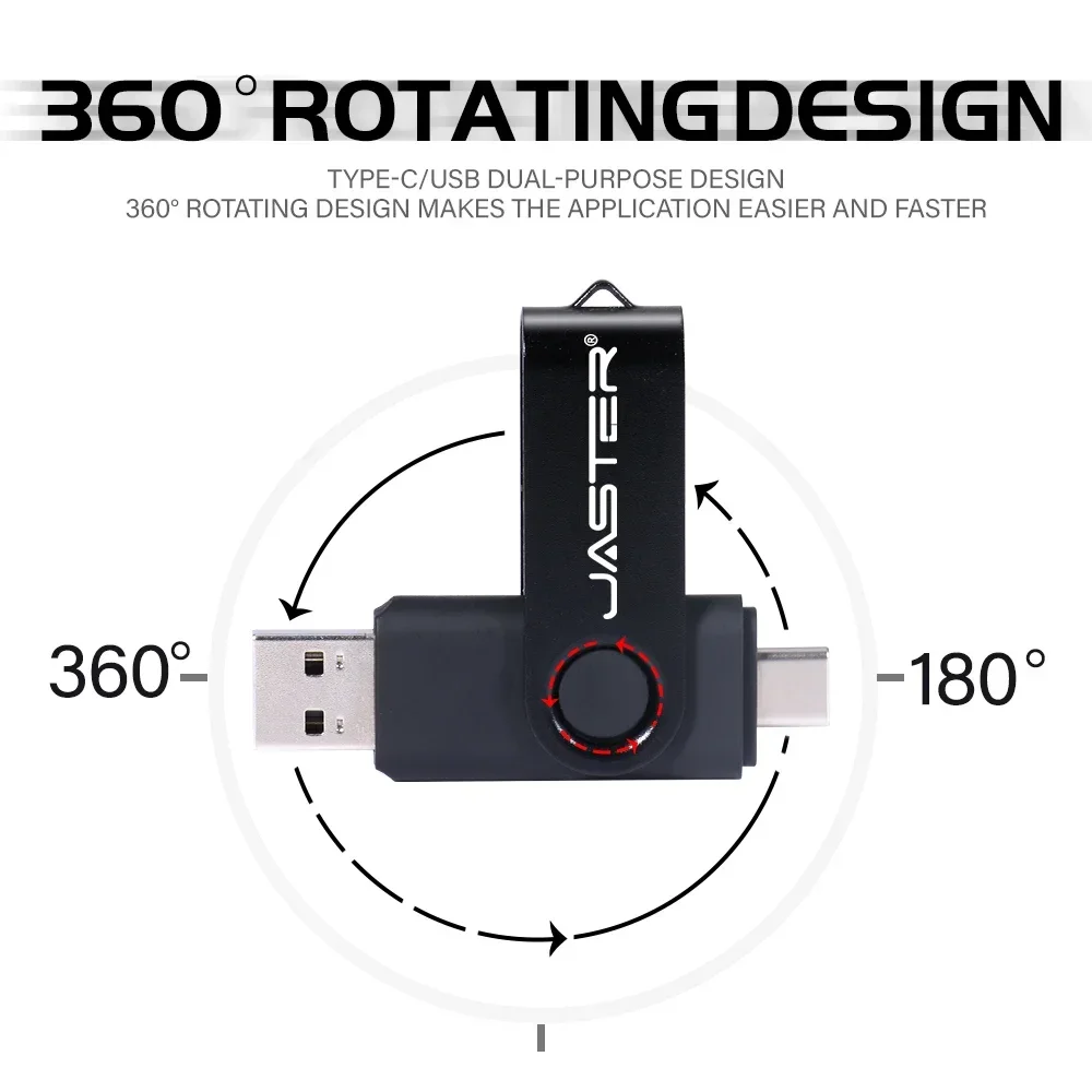 TYPE-C USB-flashdrive 128 GB Gratis sleutelhanger Memory Stick Creatief relatiegeschenk Rode pendrive 64 GB Echte capaciteit U-schijf Blauw 32G