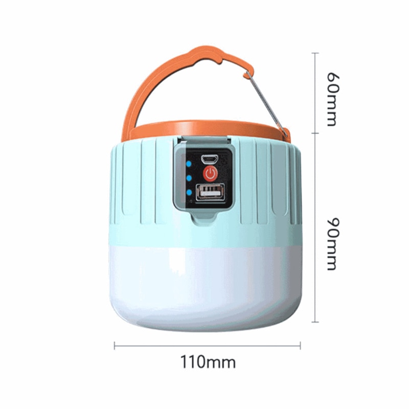 Lámpara LED Solar para acampar al aire libre, lámpara LED para tienda de campaña, foco portátil de 280W 190W, luz nocturna de emergencia superbrillante para mercado de barbacoa, senderismo