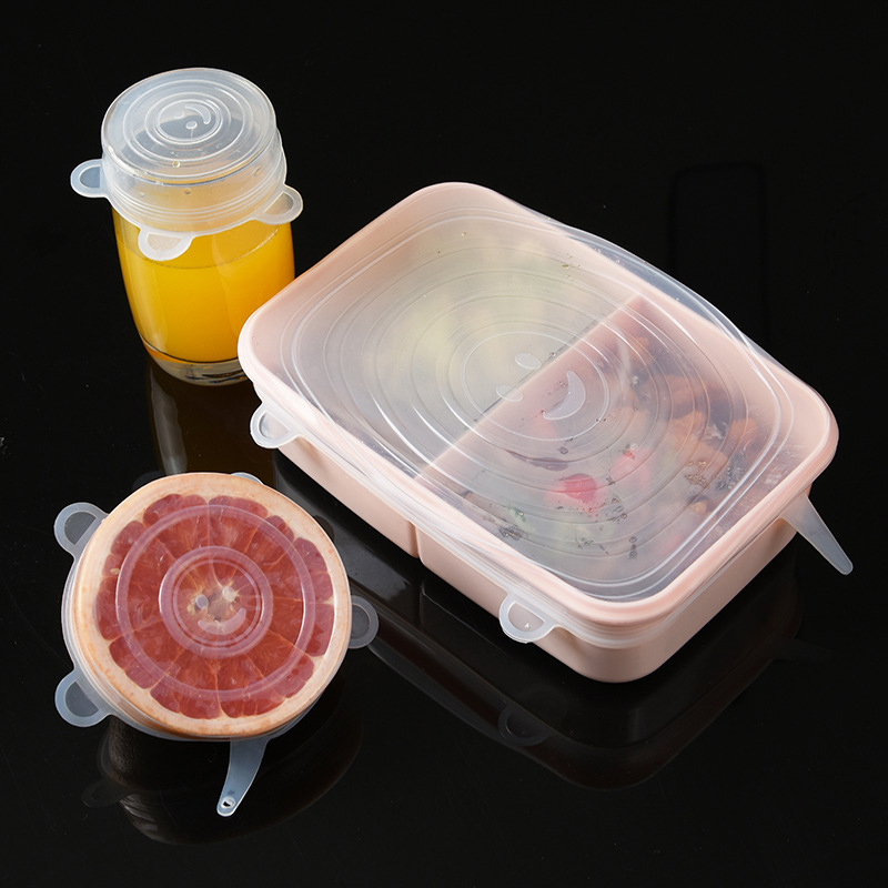 12 stuks elastische siliconen deksels voor kommen, herbruikbare koelkastbekers voor salades, potdeksels voor keukenaccessoires