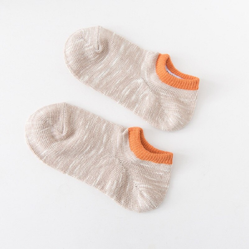 5 Paia Calzini Invisibili - Misto Cotone - Antiscivolo - Traspirante - Taglia Donna 36-39