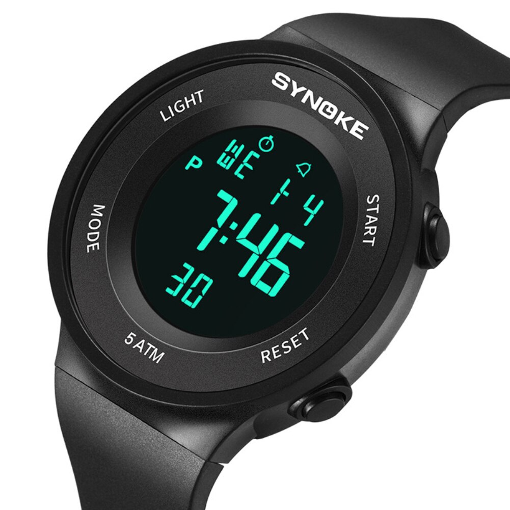 Unisex heren dames horloges outdoor waterdicht alarm plastic band datumweergave sport polshorloge