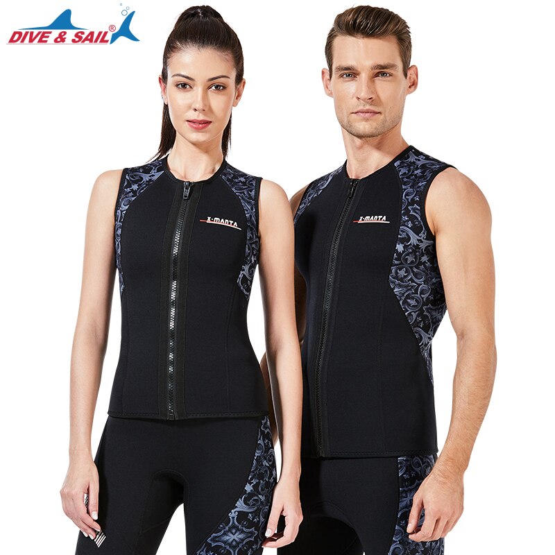 Frauen Neoprenanzug top 3mm Thermische Sleeveless Neopren Weste Jacke Zip für Tauchen Surfen Schwimmen Segeln Abnehmen Sauna Pullover