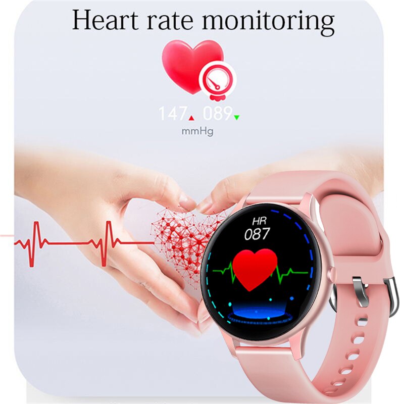 LIGE Smartwatch Women - Heart Rate Blood Pressure Monitor - IP67 Waterproof Sport Watch for Android & iOS